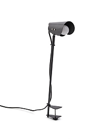 Настольная лампа Jula с зажимом из черного металла