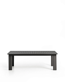 Раздвижной уличный стол Livorno из графитового алюминия, 233(350) x 100 см