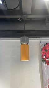 Подвесной светильник Aspen S17B E27 серо-оранжевый 17x43