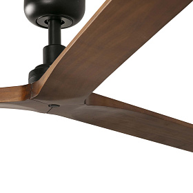 Потолочный вентилятор KLIM M Ш1250mm черный 3 PALAS  орех