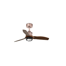 Потолочный вентилятор Deco Fan LED медный/деревянный 81 см