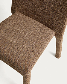 Стул Loria в тканевой обивке цвета шоколад