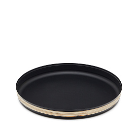 Shai Поднос из нержавеющей стали и ротанга 33 см