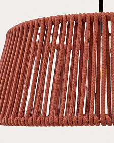 Потолочный абажур Aldet из терракотового веревочного шнура Ø46 см