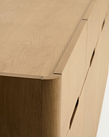 Сервант Arelida из дубового шпона и массива дуба светло-коричневый, 200 x 80 см.