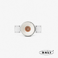 Tulipa Белый встраиваемый даунлайт без рамки 7W 36° 3000K CRI90 DALI