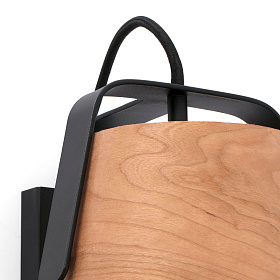 Бра Stood деревянное/черное 