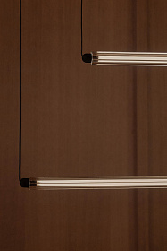 Подвесной светильник LUMINA 1200 1L COLGANTE HORIZ черный LED 24W 2200K