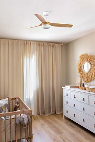 Потолочный вентилятор MINI PUNT S Ш900mm белый 3 PALAS древесный