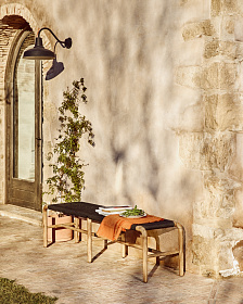 Плед Sareli из оранжевой смесовой шерсти 130 x 170 см