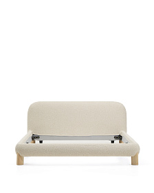 Кровать Odina из ткани букле цвета экрю 160 x 200 см