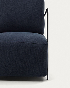 Gamer Кресло синее из ткани и металла в черной отделке