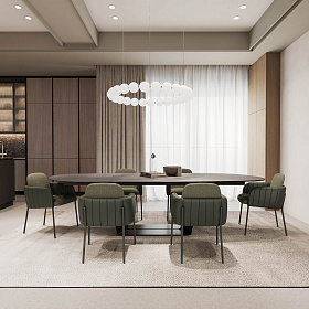 Обеденное кресло Nai (подлокотники со швами)