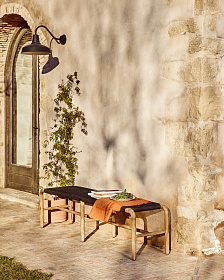 Плед Sareli из оранжевой смесовой шерсти 130 x 170 см