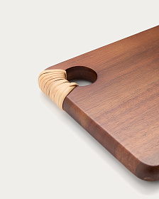 Sardis Сервировочная доска из древесины акации и ротанга 35 x 15 см