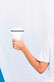 Переносная лампа Buddy бело-серая 3W