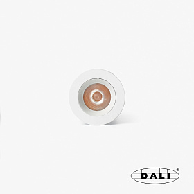 Uno белый/белый встраиваемый даунлайт 8W 24° 3000K CRI90 DALI