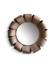 Зеркало Brisa бронзовое стекло в раме из орехового дерева