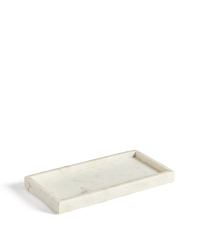 Поднос Serela из белого мрамора 35 x 18 см