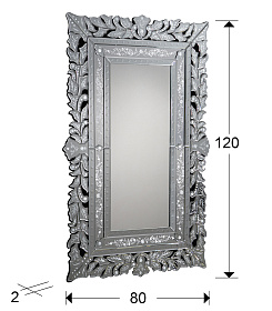 Зеркало Cleopatra 120x78