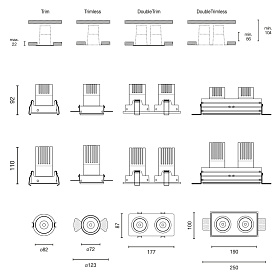 Встраиваемый светильник ELIOS FIJO IP54 7W черный 24є 4000K