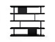 Книжный стеллаж WILLIS 2 Black gloss