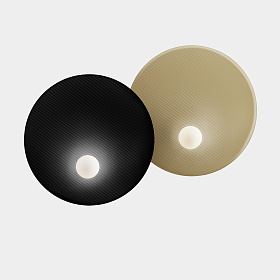 Настенный светильник Trip Double ø460mm / ø460mm E14 18W черный/золотой 414lm