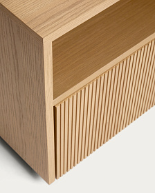 Прикроватная тумба Helvine из дубового шпона, 45 x 52 см