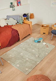 Ковер Горошек синий шалфей 100*150