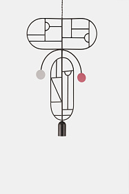 Подвесной светильник Wooden Dots WDS09 graphite/walnut