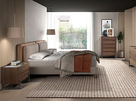 Прикроватная тумбочка 7152/437-U из ореха и керамики