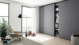 Шкаф Stripes с 3-мя раздвижными дверями 272 x 240 серый