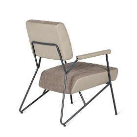 Кресло в винтажном стиле Brighton бежевого цвета