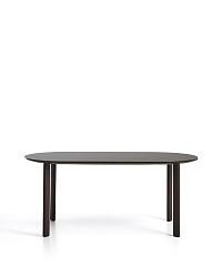 Уличный стол Erice из алюминия и закаленного стекла коричневого цвета, 180 x 90 см