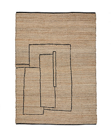 Ковер Velira из джута с графическим рисунком 200 x 300 см