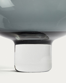 Ваза Sirau из серого стекла, диаметр 29,8 см