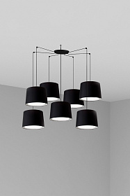 Подвесной светильник Conga черный 7L