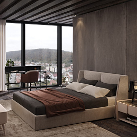 Кровать Medusa 1 160x200 ткань