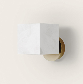 Настенный светильник Cubic золотой металл