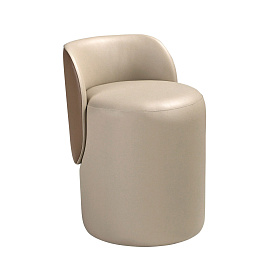 Пуф 5187 из экокожи в норковом и коричневом цветах