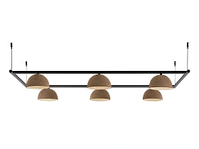 Подвесной светильник Absis 6 терракотовый