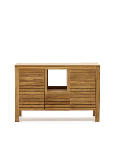 Kenta Мебель для ванной комнаты из массива тика с натуральной отделкой 120 x 45 см