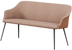 Скамейка со спинкой  Kedua Dual fabric 160