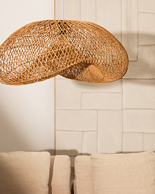 Isora Абажур подвесного светильника из ротанга 81 x 56 см