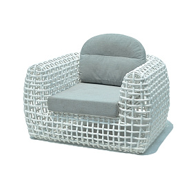 Кресло Dynasty WHITE mushroom