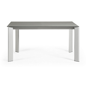 Стол Atta160 (220) x90 серый керамика