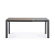 Стол Atta 120 (180) x80 антрацит керамика Vulcano Ash