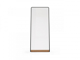 Зеркало Arc лак черный/орех