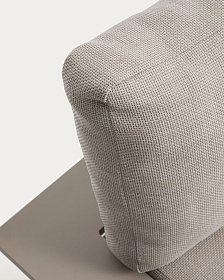 Трехместный уличный диван Vathi с левым шезлонгом цвета таупе, 250 x 159 см