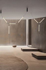 Подвесной светильник LUMINA 600 3L COL EMP SM CURV черный LED 36W 2200K D